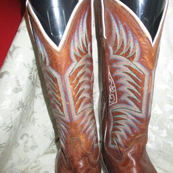 JUSTIN MENS 13” embroidered square toe cowboy boot main image 4